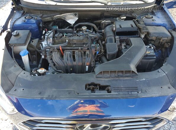 5NPE24AF4KH794338 2019 HYUNDAI SONATA Синий Вид задней части салона