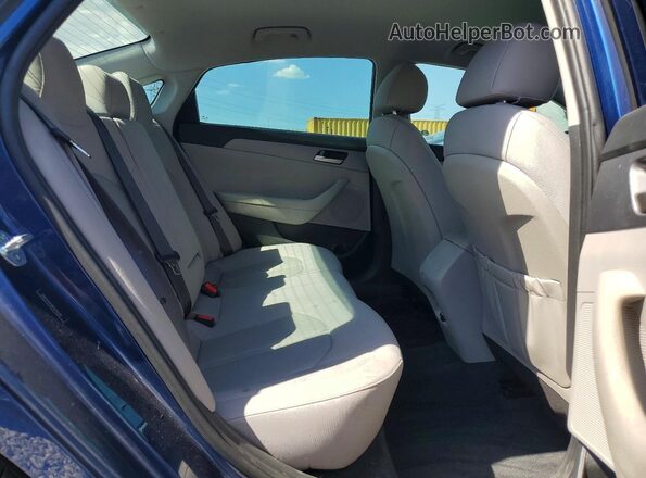 5NPE24AF4KH794338 2019 HYUNDAI SONATA Синий Вид задних сидений