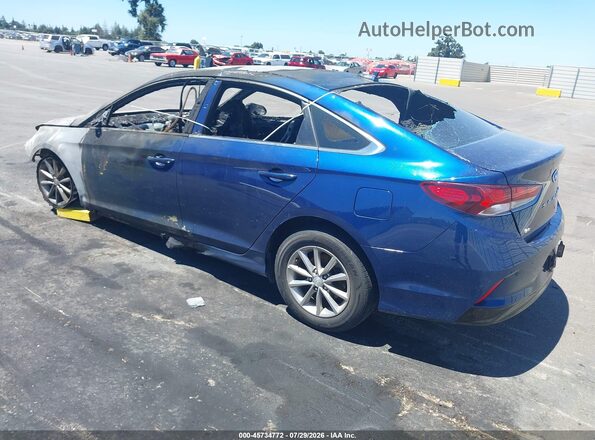 5NPE24AF4KH820937 2019 HYUNDAI SONATA Синий Задняя левая четверть