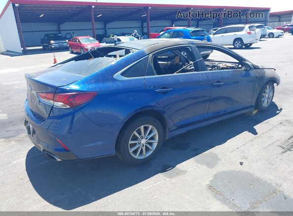 5NPE24AF4KH820937 2019 HYUNDAI SONATA Синий Задняя правая четверть