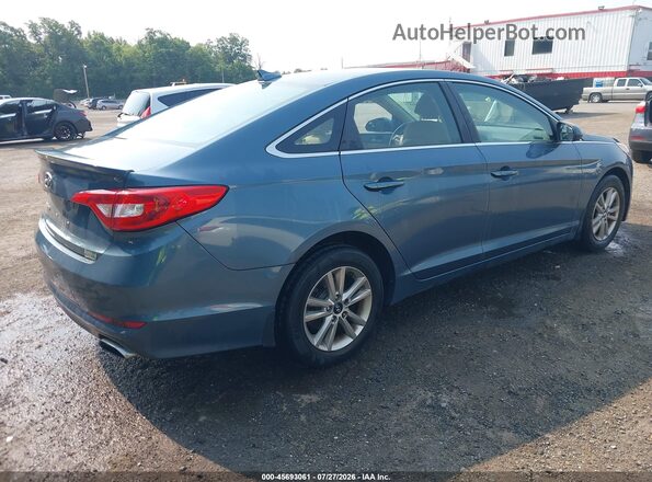 5NPE24AF5GH260904 2016 HYUNDAI SONATA Light Blue Հետևի աջ
