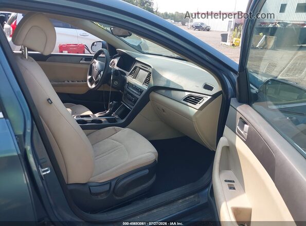 5NPE24AF5GH260904 2016 HYUNDAI SONATA Light Blue Սալոնի դիմացի տեսք