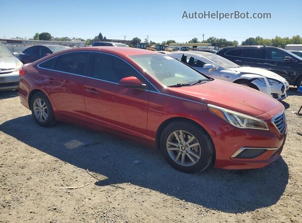 5NPE24AF5GH265102 2016 HYUNDAI SONATA Red Front right