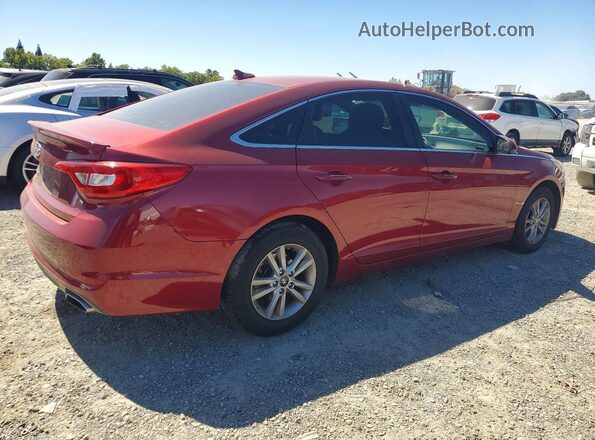 5NPE24AF5GH265102 2016 HYUNDAI SONATA Red Rear right