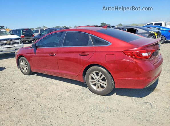 5NPE24AF5GH265102 2016 HYUNDAI SONATA Red Rear left