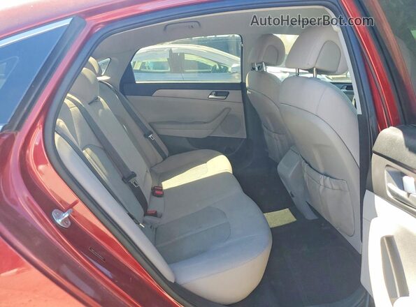 5NPE24AF5GH265102 2016 HYUNDAI SONATA Red Rear seats view