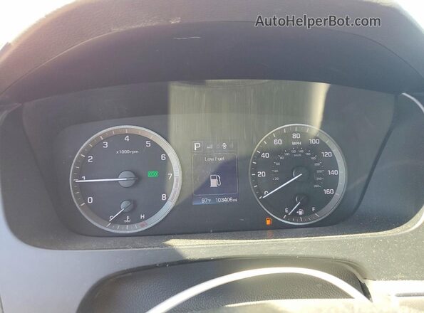 5NPE24AF5GH265102 2016 HYUNDAI SONATA Red Instrument cluster view
