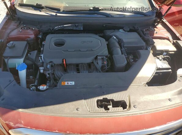 5NPE24AF5GH265102 2016 HYUNDAI SONATA Red Rear interior view