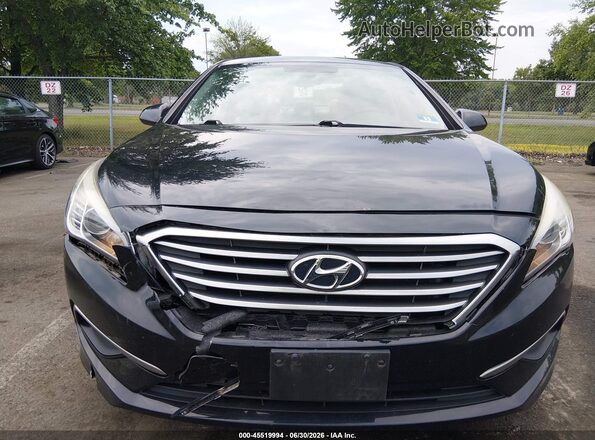 5NPE24AF5GH315142 2016 HYUNDAI SONATA Черный Вид спереди
