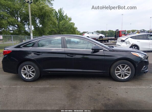 5NPE24AF5GH315142 2016 HYUNDAI SONATA Черный Вид задней части салона