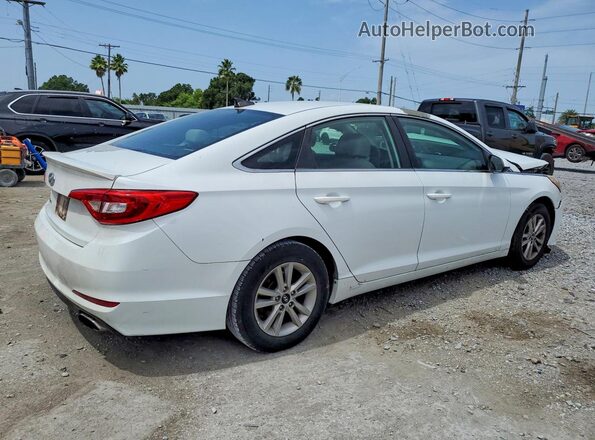 5NPE24AF5GH329834 2016 HYUNDAI SONATA White Rear right
