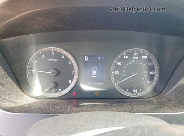 5NPE24AF5GH329834 2016 HYUNDAI SONATA White Instrument cluster view