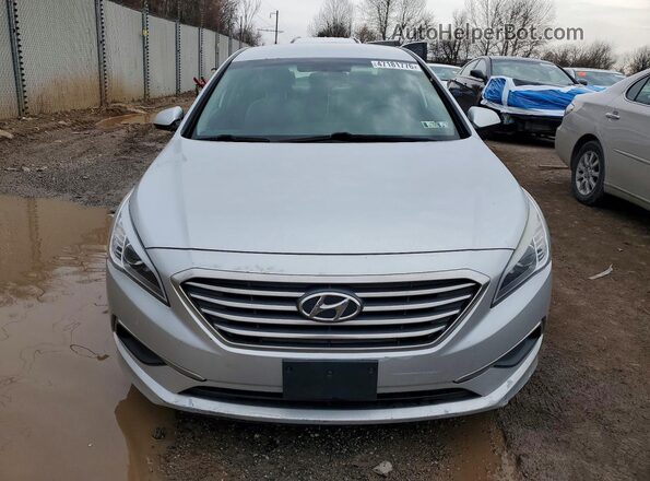 5NPE24AF5GH359240 2016 HYUNDAI SONATA Silver Դիմացի տեսք