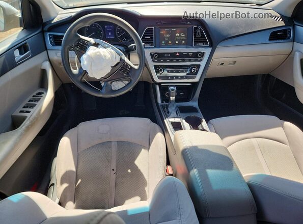 5NPE24AF5GH405827 2016 HYUNDAI SONATA Silver Առջևի վահանակի տեսք