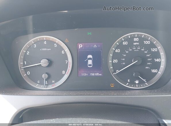 5NPE24AF5HH438781 2017 HYUNDAI SONATA Серебряный Вид задних сидений