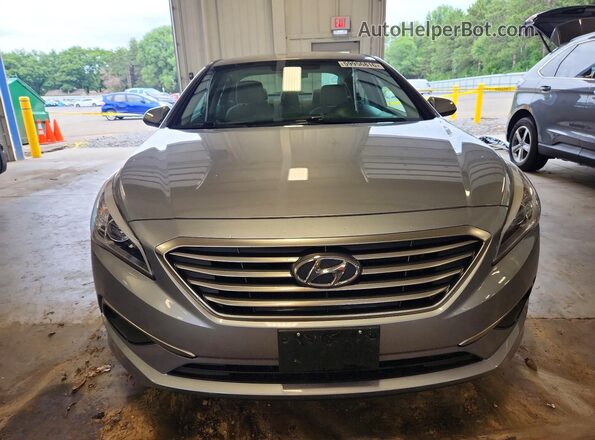 5NPE24AF5HH450364 2017 HYUNDAI SONATA Silver Front view