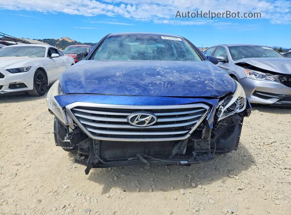5NPE24AF5HH469724 2017 HYUNDAI SONATA Blue Դիմացի տեսք
