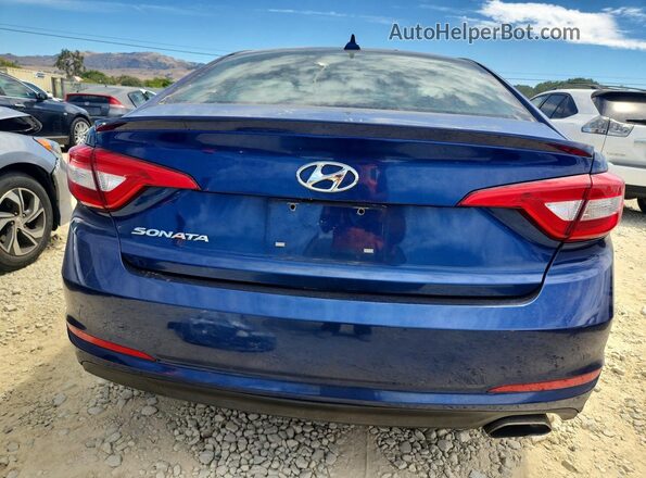 5NPE24AF5HH469724 2017 HYUNDAI SONATA Blue Հետևի տեսք