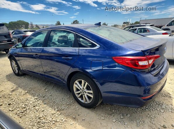 5NPE24AF5HH469724 2017 HYUNDAI SONATA Blue Հետևի ձախ