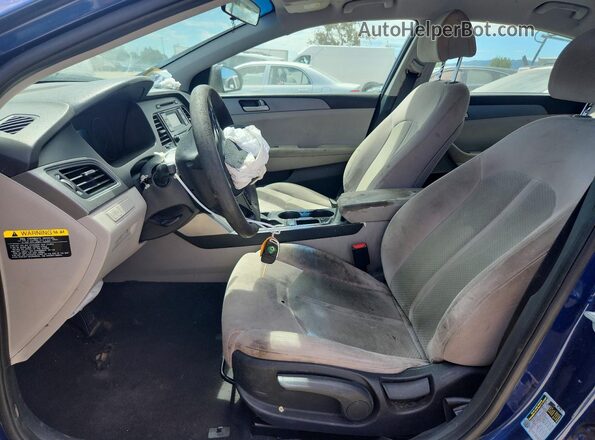 5NPE24AF5HH469724 2017 HYUNDAI SONATA Blue Սալոնի դիմացի տեսք