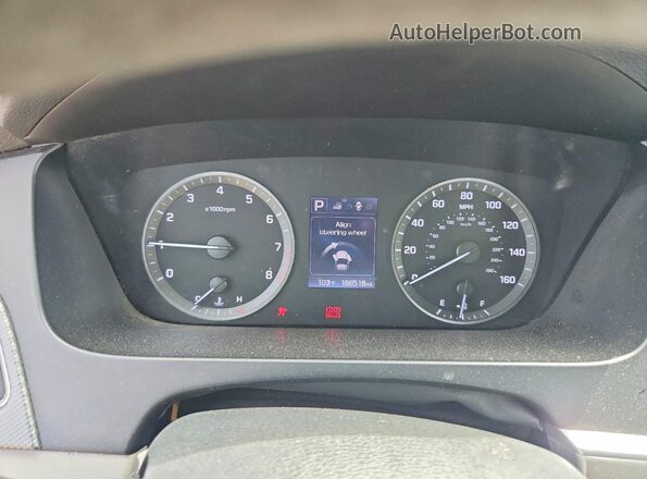 5NPE24AF5HH469724 2017 HYUNDAI SONATA Blue Սարքավորումների վահանակի տեսք