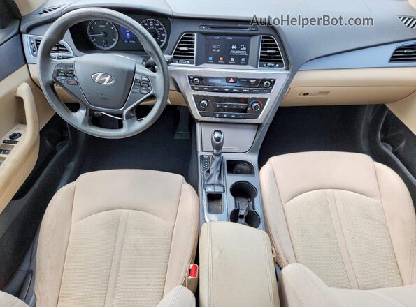 5NPE24AF5HH470050 2017 HYUNDAI SONATA Red წინა პანელის ხედი