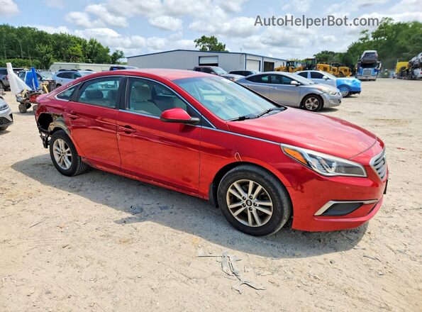 5NPE24AF5HH470050 2017 HYUNDAI SONATA Red წინა მარჯვენა