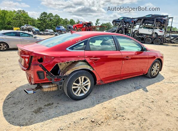 5NPE24AF5HH470050 2017 HYUNDAI SONATA Red უკანა მარჯვენა