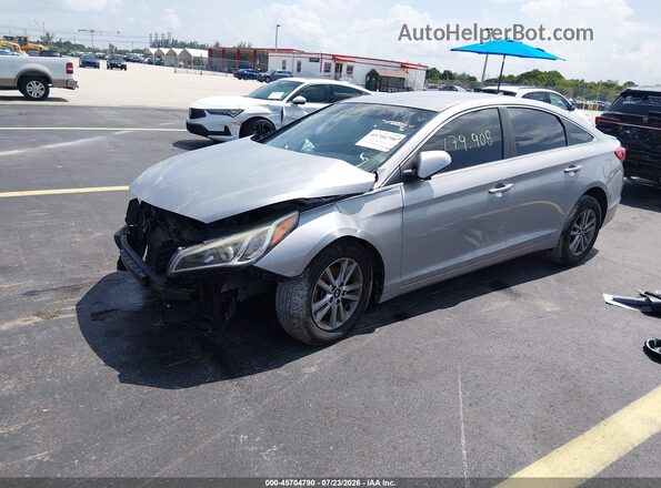5NPE24AF5HH492145 2017 HYUNDAI SONATA Cream Առջևի ձախ երեք քառորդ տեսարան