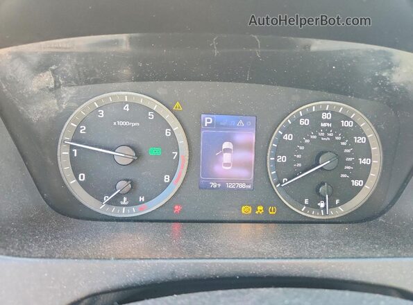 5NPE24AF5HH494350 2017 HYUNDAI SONATA White Instrument cluster view