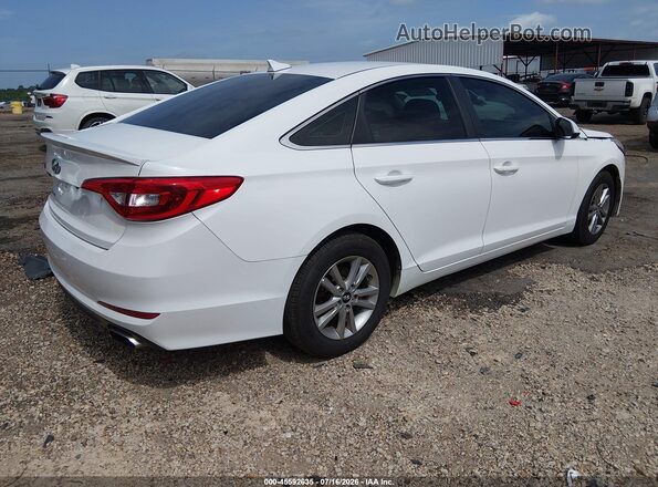 5NPE24AF5HH495689 2017 HYUNDAI SONATA Белый Задняя правая четверть