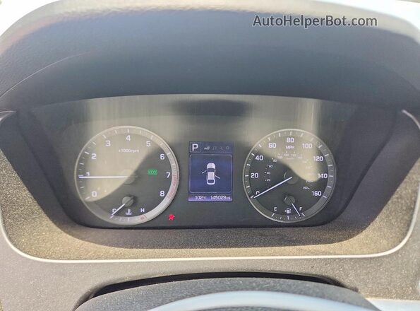 5NPE24AF5HH516573 2017 HYUNDAI SONATA White Սարքավորումների վահանակի տեսք