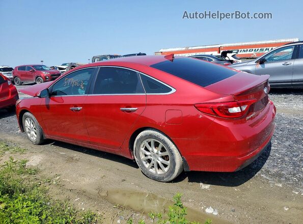 5NPE24AF5HH535642 2017 HYUNDAI SONATA Red Հետևի ձախ
