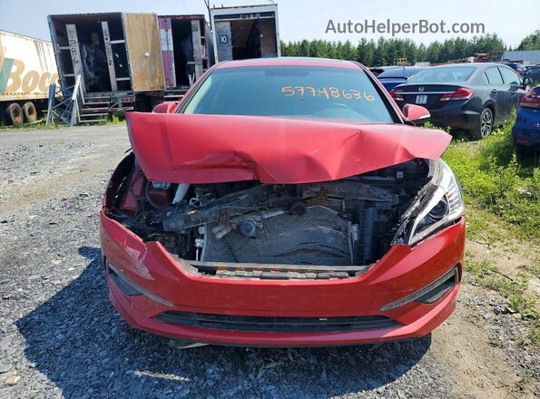 5NPE24AF5HH535642 2017 HYUNDAI SONATA Red Դիմացի տեսք
