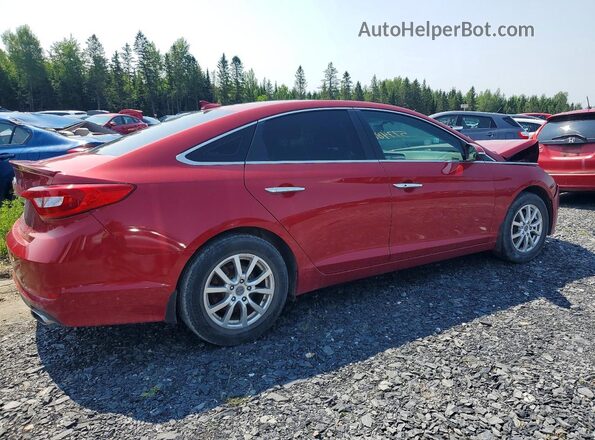 5NPE24AF5HH535642 2017 HYUNDAI SONATA Red Հետևի աջ