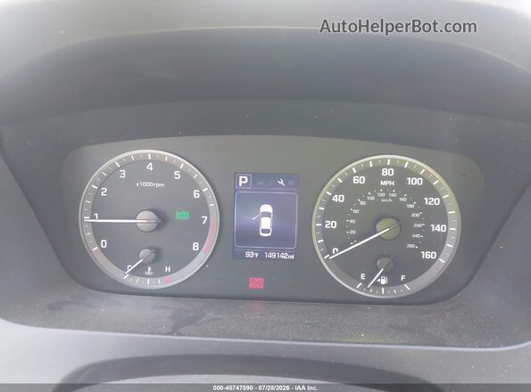 5NPE24AF5HH556877 2017 HYUNDAI SONATA Серебряный Вид задних сидений