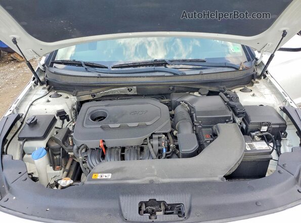 5NPE24AF5HH581648 2017 HYUNDAI SONATA White Widok wnętrza z tyłu