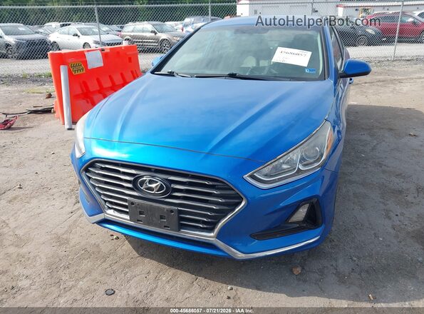 5NPE24AF5JH599492 2018 HYUNDAI SONATA Синий Вид спереди
