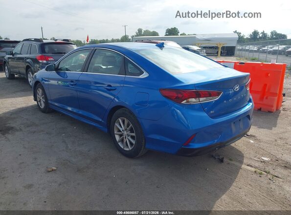 5NPE24AF5JH599492 2018 HYUNDAI SONATA Синий Задняя левая четверть