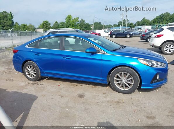 5NPE24AF5JH599492 2018 HYUNDAI SONATA Синий Вид задней части салона