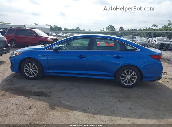 5NPE24AF5JH599492 2018 HYUNDAI SONATA Синий Панорамный вид салона 360°