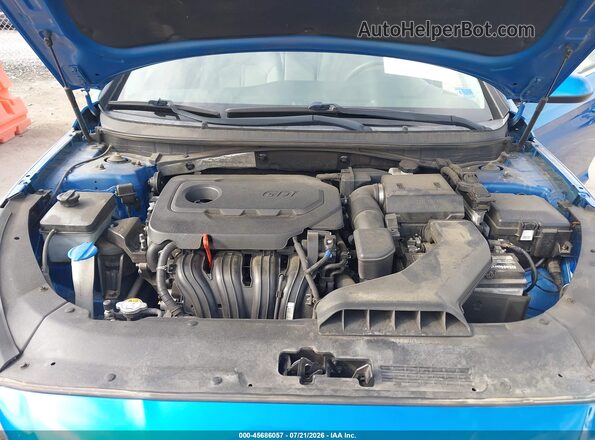 5NPE24AF5JH599492 2018 HYUNDAI SONATA Синий Вид сзади