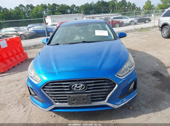 5NPE24AF5JH599492 2018 HYUNDAI SONATA Синий Вид щитка приборов