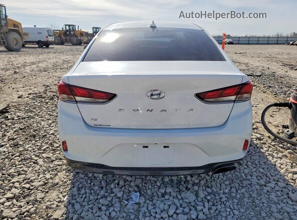 5NPE24AF5JH601239 2018 HYUNDAI SONATA White Հետևի տեսք