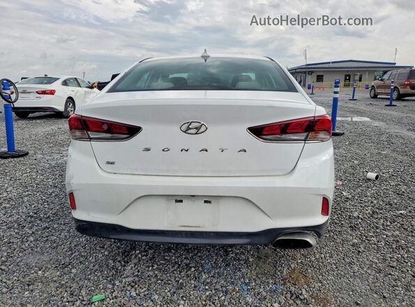 5NPE24AF5JH603198 2018 HYUNDAI SONATA White Widok z tyłu