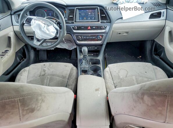 5NPE24AF5JH603198 2018 HYUNDAI SONATA White Widok deski rozdzielczej