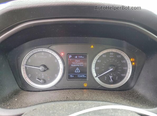 5NPE24AF5JH603198 2018 HYUNDAI SONATA White Widok zestawu wskaźników