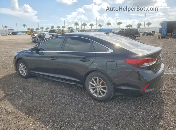 5NPE24AF5JH603282 2018 HYUNDAI SONATA Черный Задняя левая четверть