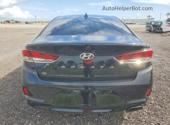 5NPE24AF5JH603282 2018 HYUNDAI SONATA Черный Вид сзади