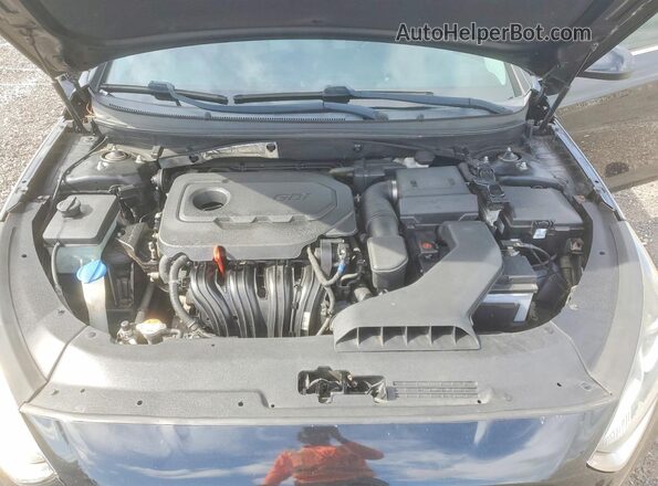 5NPE24AF5JH603282 2018 HYUNDAI SONATA Черный Вид задней части салона